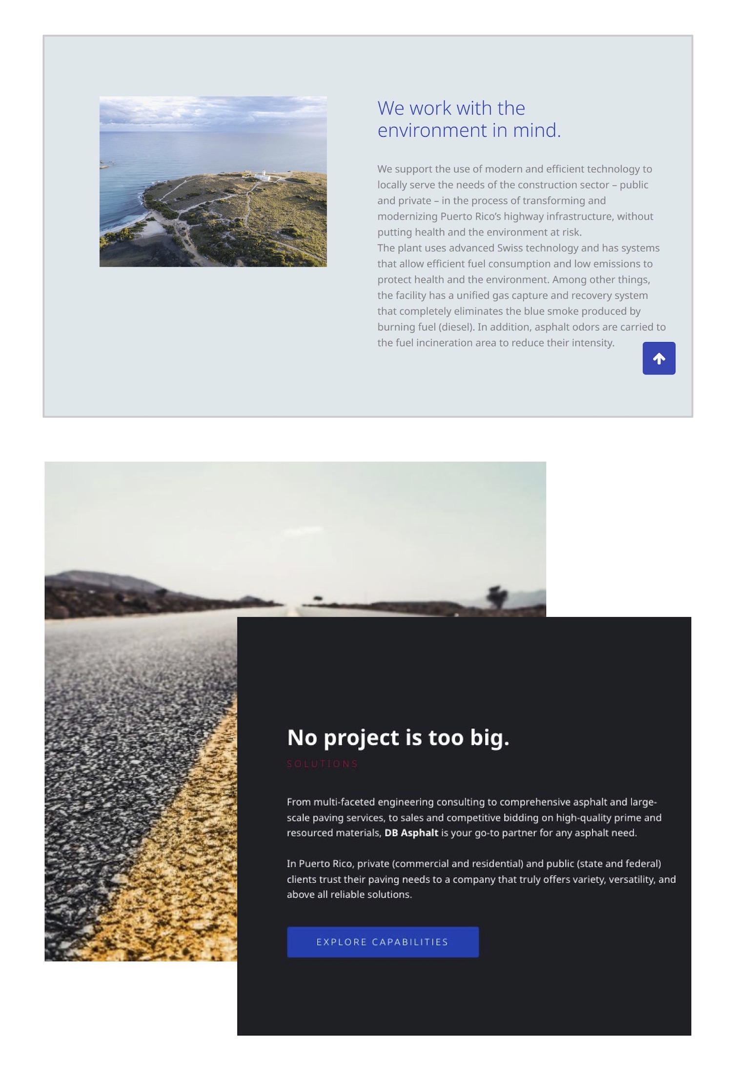 architecture general contractor engineering marketing website design asphalt